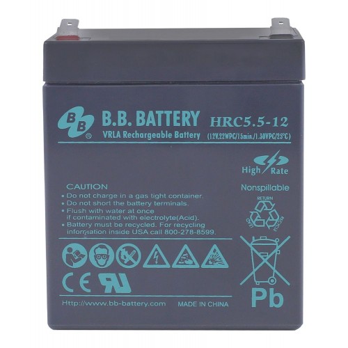 Аккумулятор B.B.Bаttery HRC 5,5-12